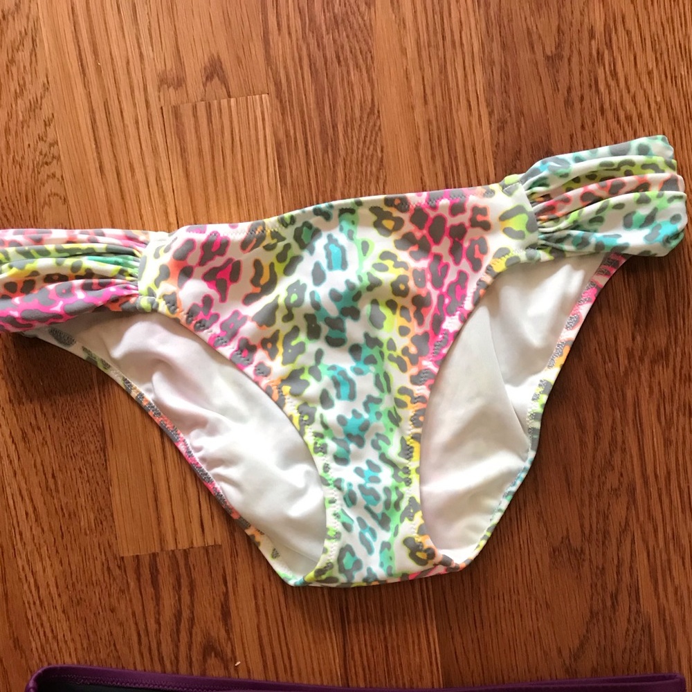 Victoria’s Secret bikini bottoms neon leopard